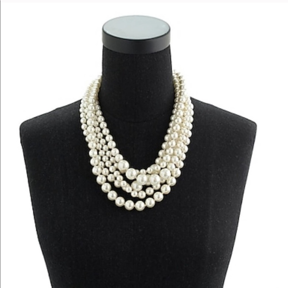J. Crew Twisted Pearl Hammock Necklace
